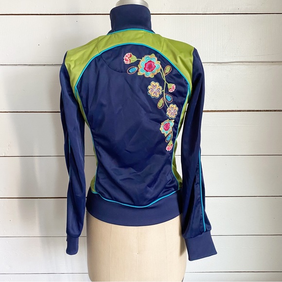 Johnny Was JWLA zip track embroidered floral jacket - Picture 3 of 10